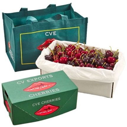 紐西蘭大嘴巴櫻桃禮盒32mm/2KG (附限量紅脣提袋)(高規格精選)